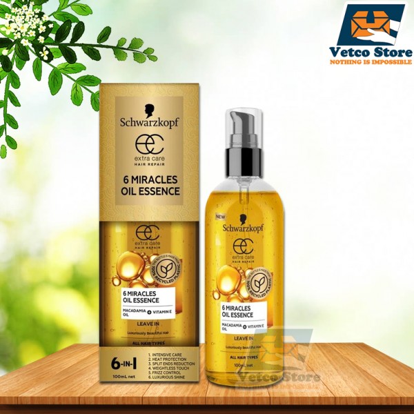 Dưỡng Tóc Schwarzkopf Extra Care Hair Repair 6 Miracles Oil Essence 6in1 100ml